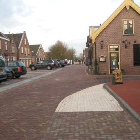 Bestrating stoep en straat